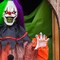 53 1/4" Animated & Light Up Clown Hanging Halloween Decoration